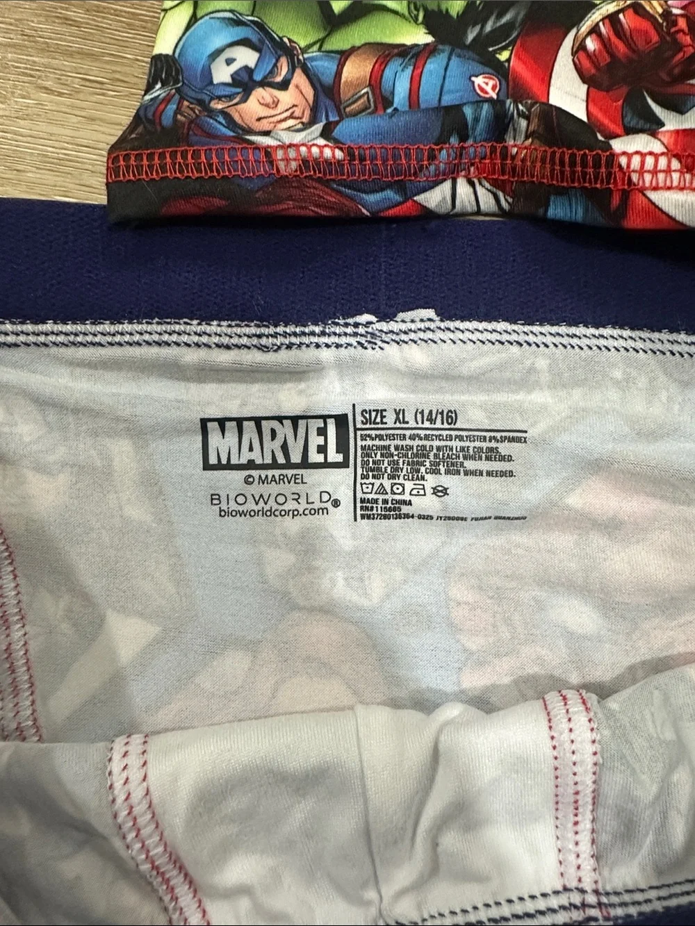Avenger Multicolor Marvel Boxer Briefs Set - Red/Blue/Green of 3
